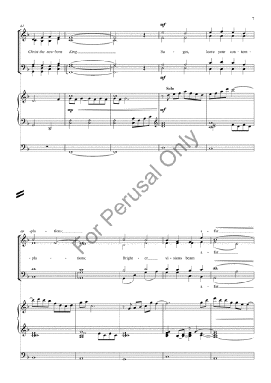 Angels, from the realms of glory 4-Part scores gallery preview page 6