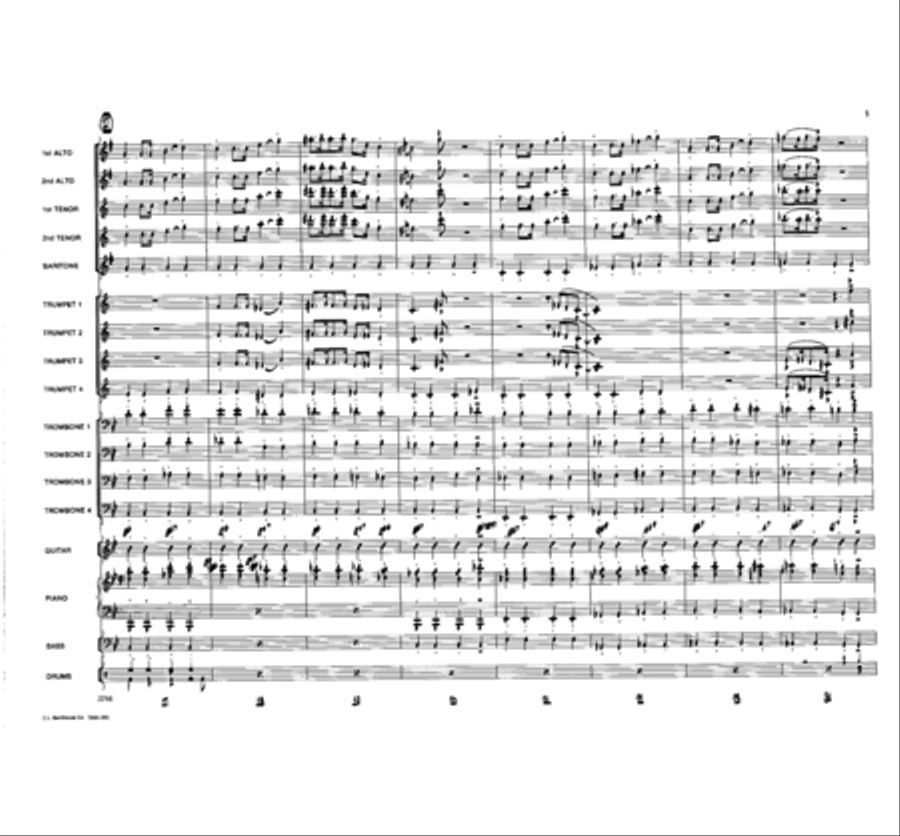 Swamp Water Blues Jazz Ensemble scores gallery preview page 4