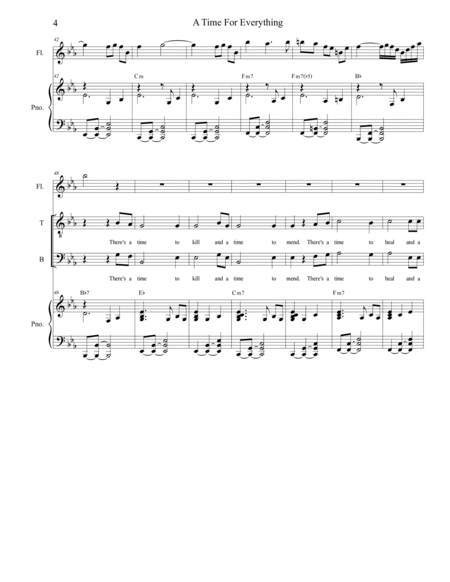 A Time For Everything (SATB - Alternate Version) image number null