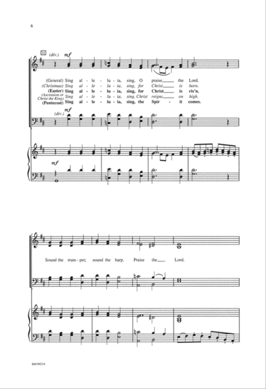 All Earth Rejoice with a Gladsome Voice Choir scores gallery preview page 4