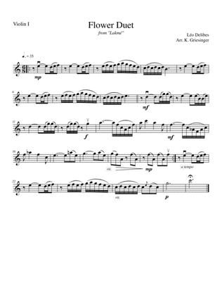 Flower Duet from "Lakmé" (Delibes) String Quartet