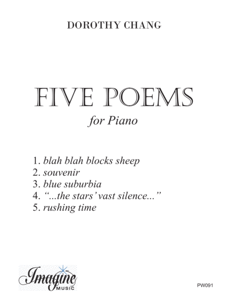 Five Poems for Piano image number null