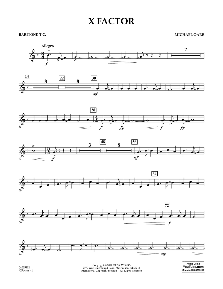 X Factor - Baritone T.C.
