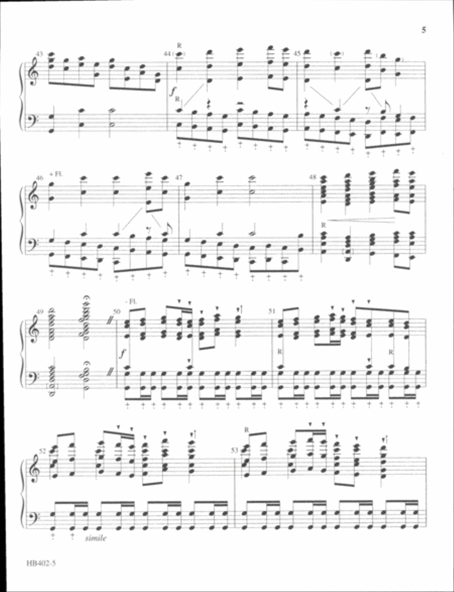 Bright and Glorious Is the Sky 5-Octaves scores gallery preview page 5