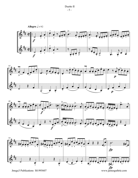 Stamitz: Duet Op. 27 No. 2 for Violin Duo image number null