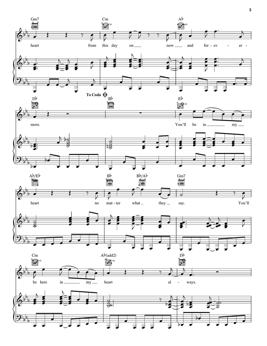 You'll Be In My Heart (Pop Version) (from Tarzan) Acoustic Guitar scores gallery preview page 3