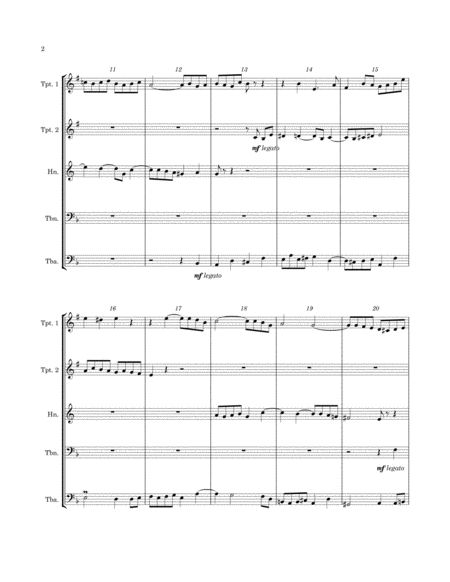 Deux Fugues (Brass Quintet) image number null