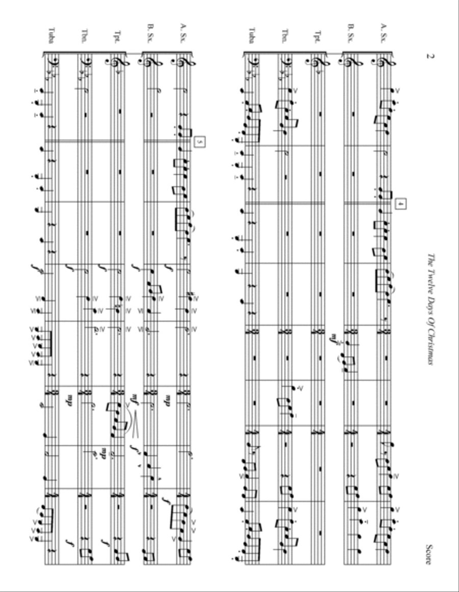 The Twelve Days Of Christmas Small Ensemble scores gallery preview page 2