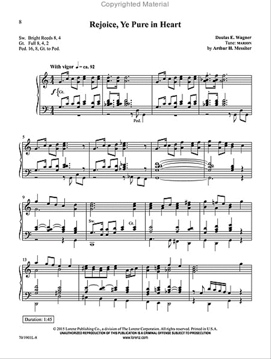 Two Minutes or Less, Volume 2 Organ Solo scores gallery preview page 5