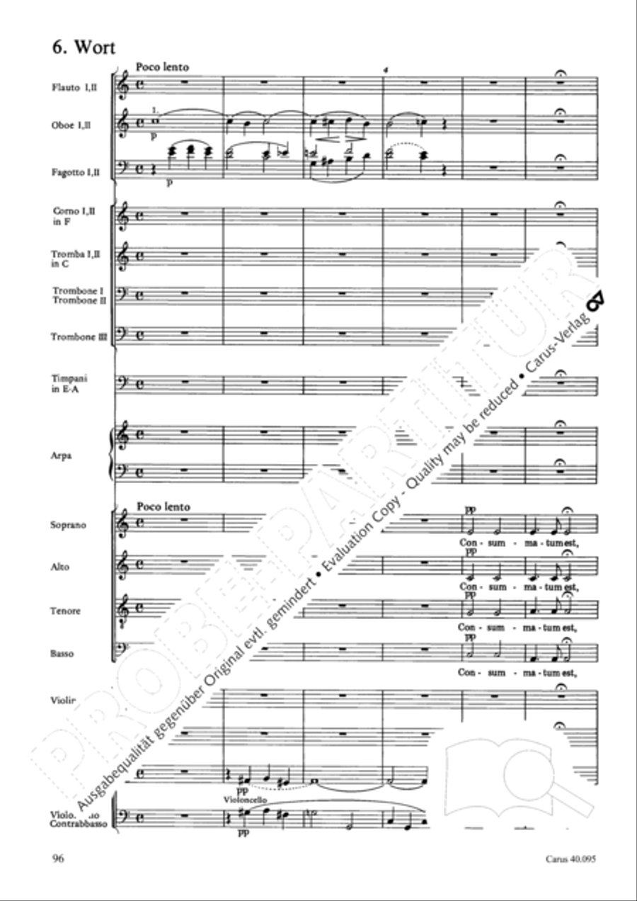 The Seven Words (Die Sieben Worte) 4-Part scores gallery preview page 111