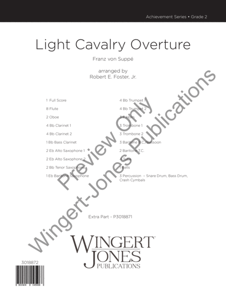 Light Cavalry Overture - Full Score