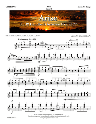 Book cover for Arise (for 12 handbells)