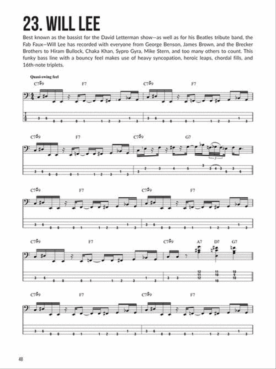 Funk/Jazz Bass Collection / Songbook scores gallery preview page 6
