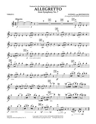Allegretto (from Symphony No. 7) - Violin 1