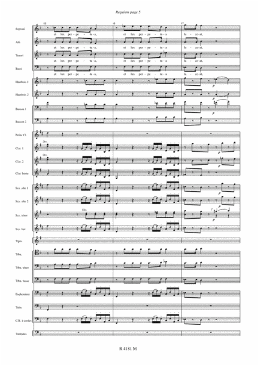 Requiem Concert Band scores gallery preview page 6