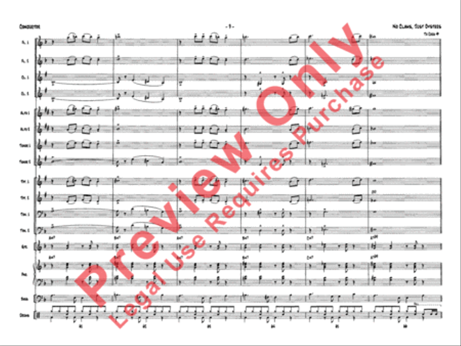 No Clams, Just Oysters Jazz Ensemble scores gallery preview page 12