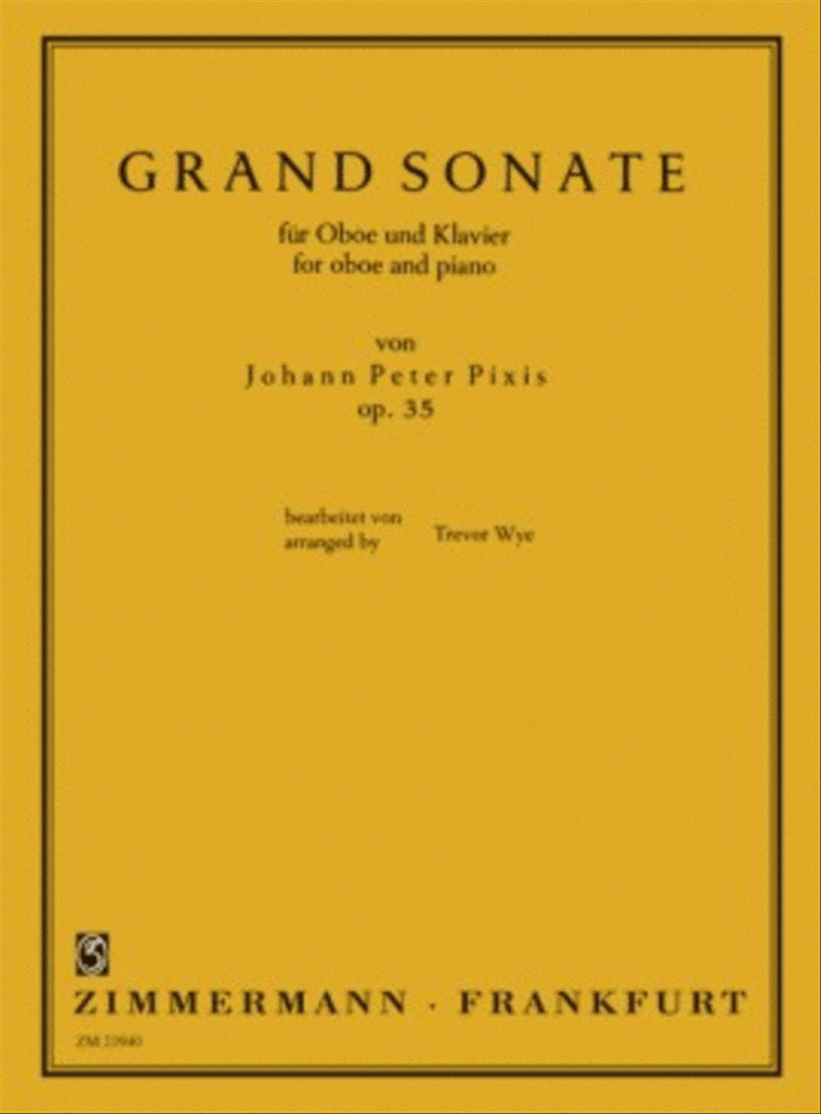 Grand Sonate Op. 35 Oboe Solo scores gallery preview page 1