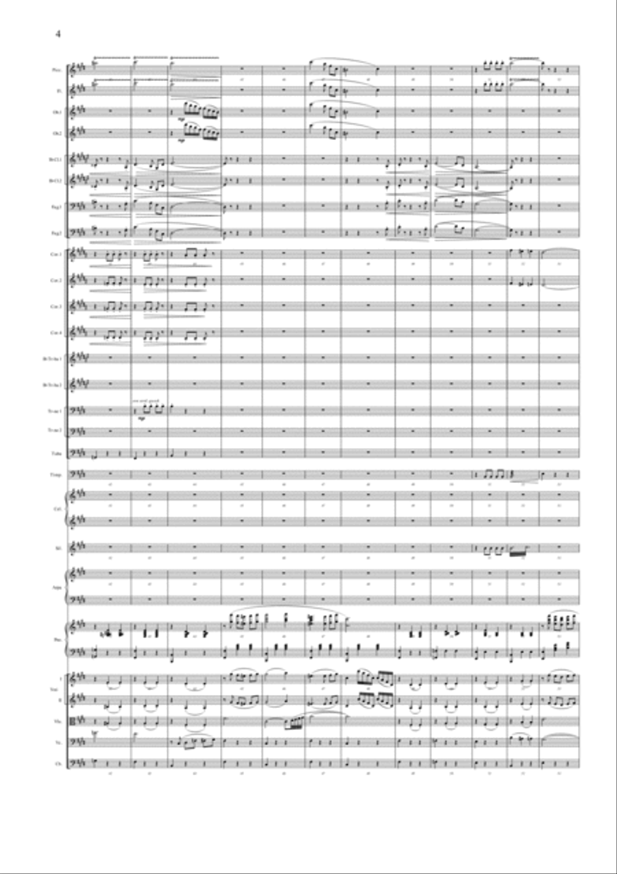 Italian Waltz for Piano and Symphony Orchestra Full Orchestra scores gallery preview page 4