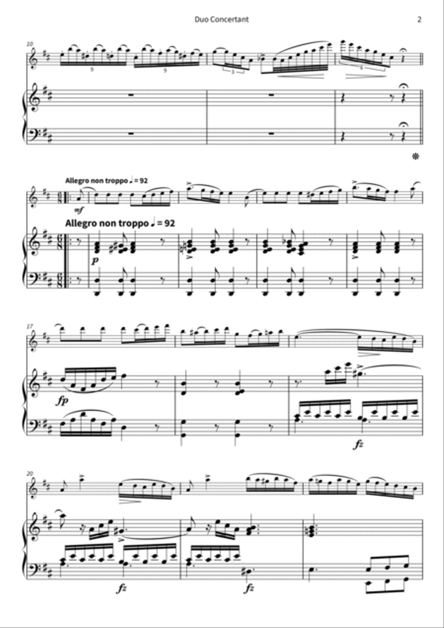 Duo Concertant Flute scores gallery preview page 4