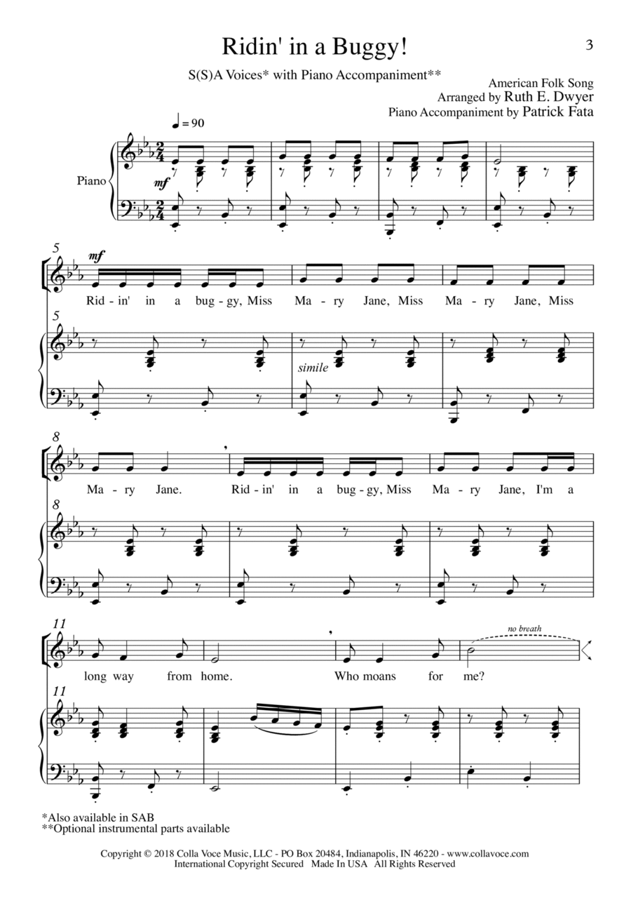 Ridin' in a Buggy Ridin' in a Buggy Oboe scores gallery preview page 1