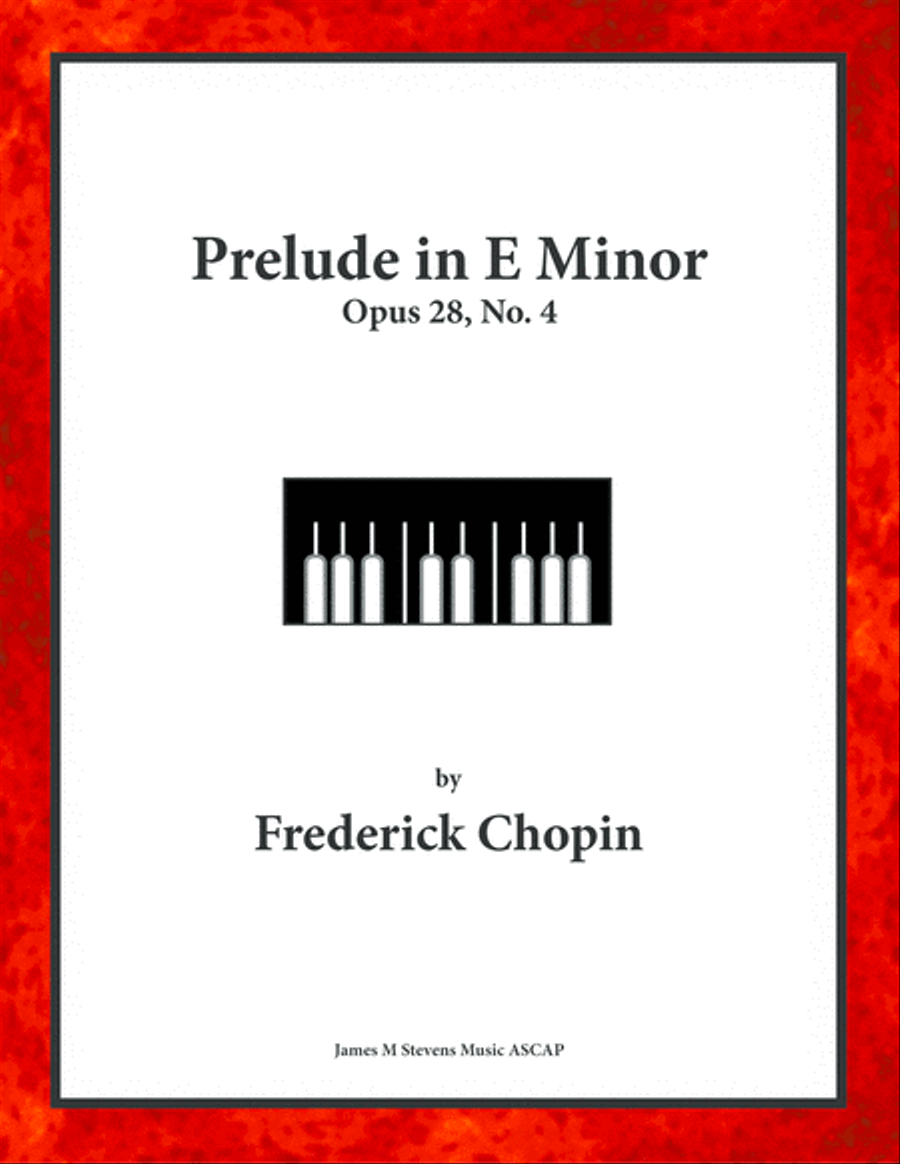 Prelude in E Minor, Opus 28, No. 4 by Frederick Chopin Piano Solo scores gallery preview page 1