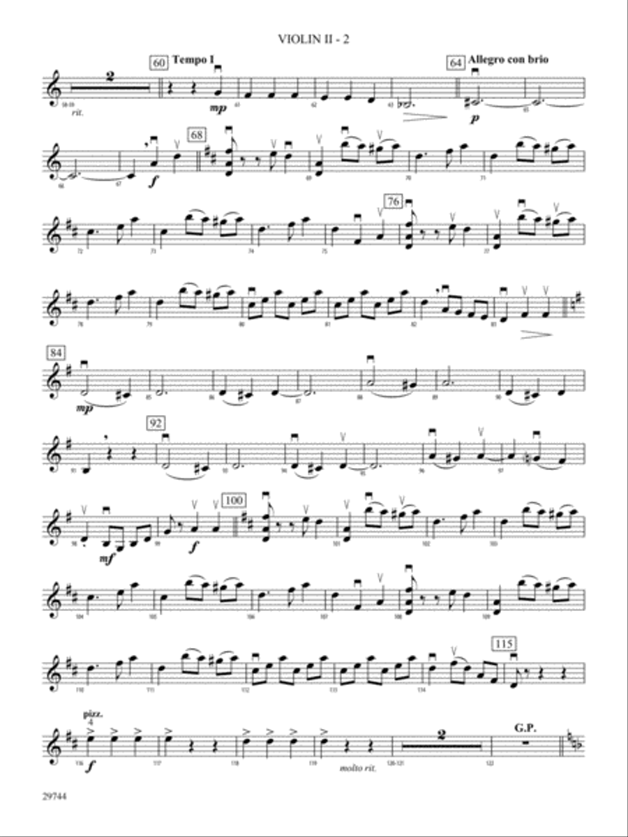 A Southwest Serenade: 2nd Violin String Orchestra scores gallery preview page 2