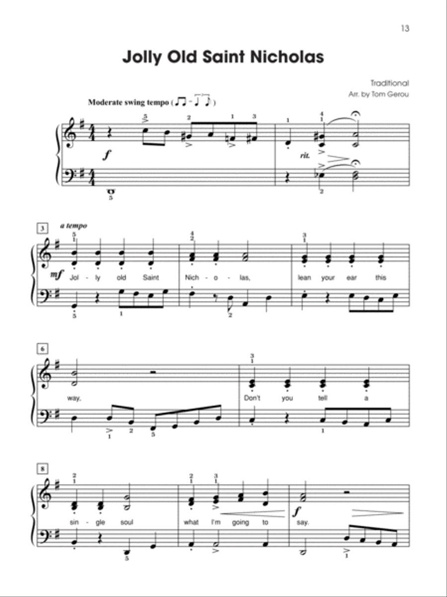 Christmas Solos for Students, 1-3 (Value Pack) Piano Method scores gallery preview page 7