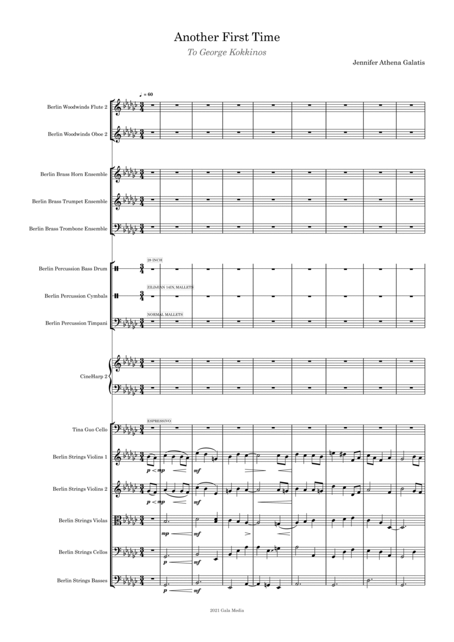 Another First Time Full Orchestra scores gallery preview page 1