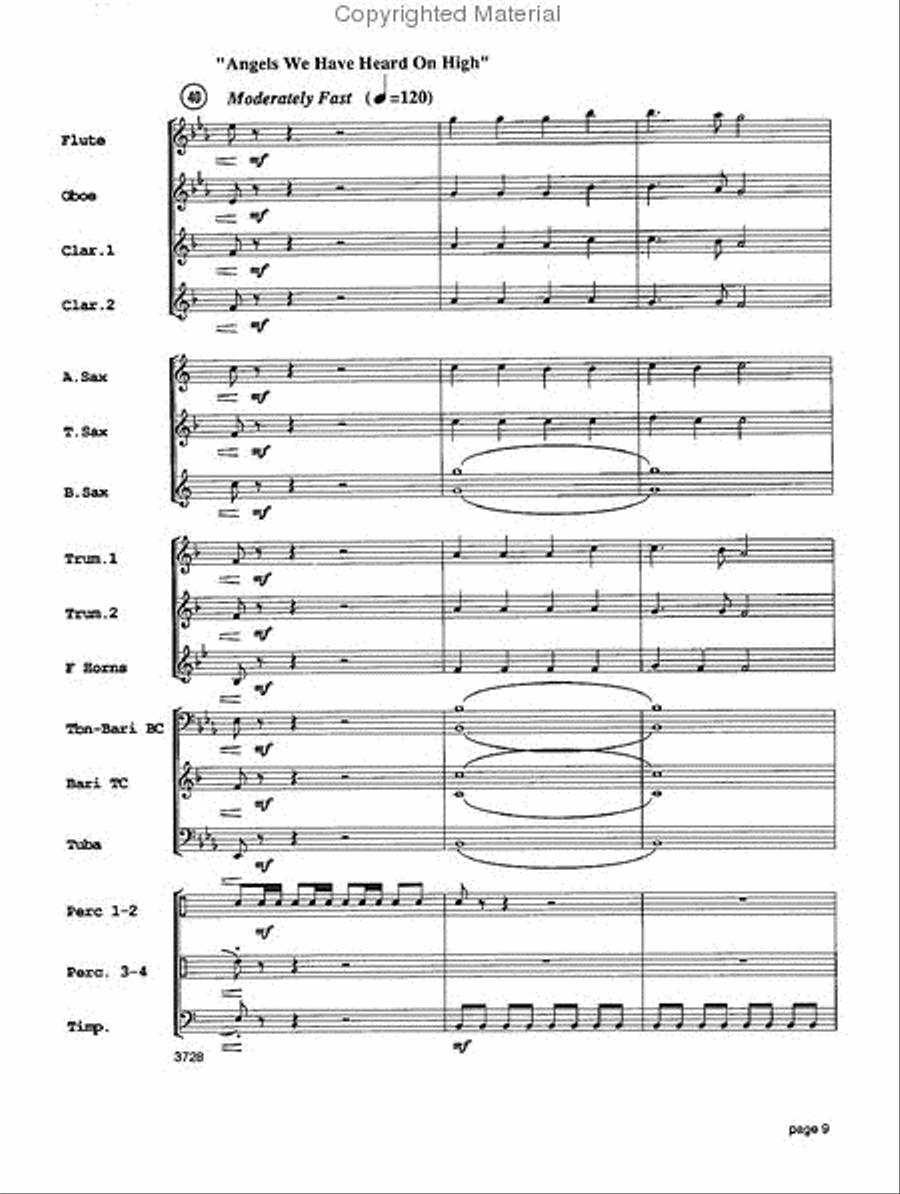 Sounds of the Season Concert Band scores gallery preview page 10