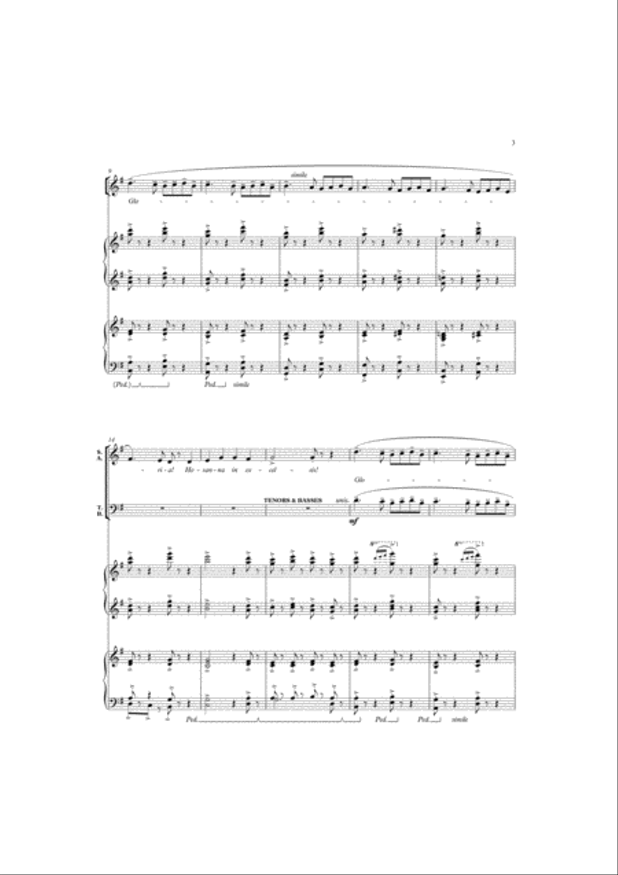 Ding! dong! merrily on high 4-Part scores gallery preview page 3