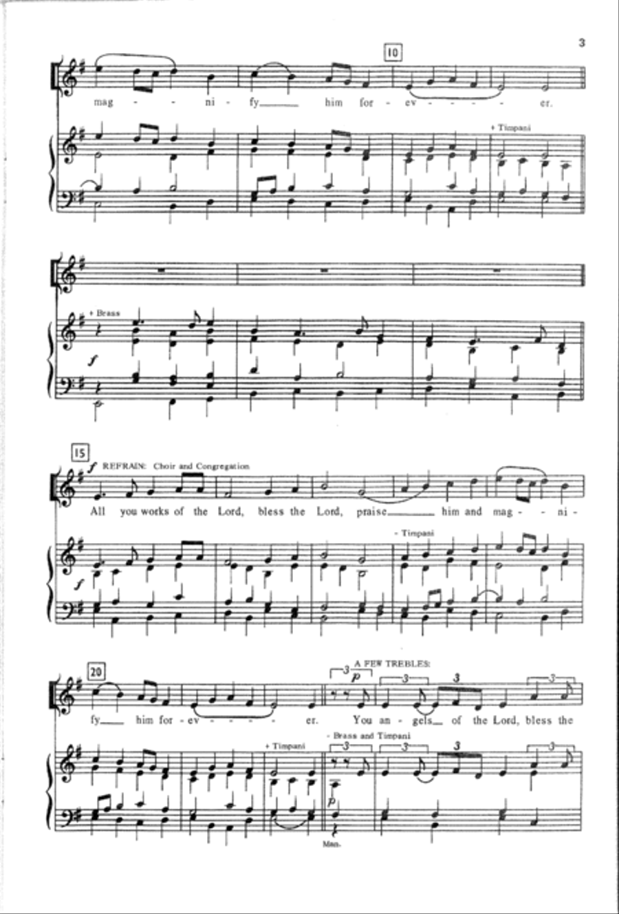 All You Works of the Lord | Download Edition Unison Choir scores gallery preview page 3