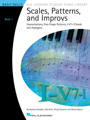 Book cover for Scales, Patterns and Improvs - Book 1