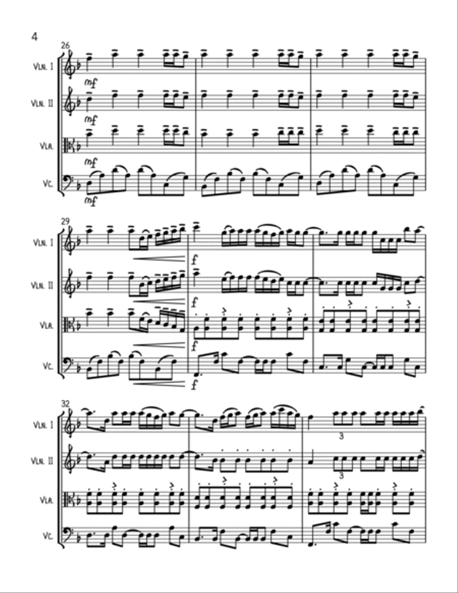 Flashlight Flashlight String Quartet scores gallery preview page 4