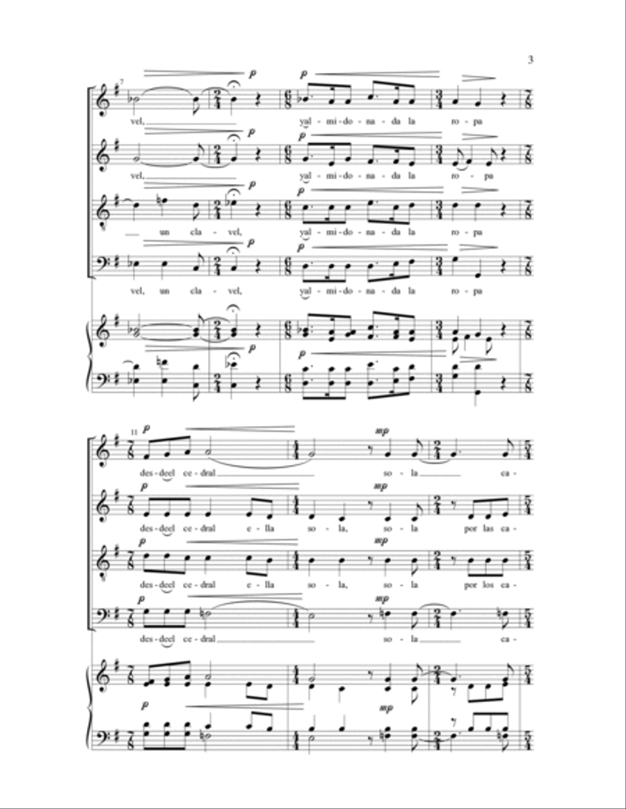 Por Los Caminos De Zorca 4-Part scores gallery preview page 2