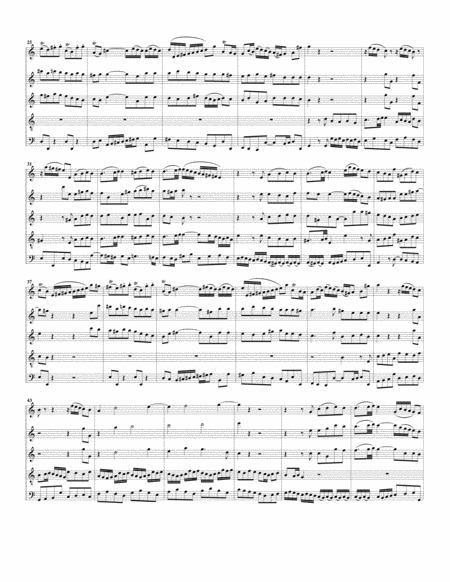 Aria: Welch Uebermaass der Guete schenkst du mir! from Cantata BWV 17 (arrangement for 5 recorders)