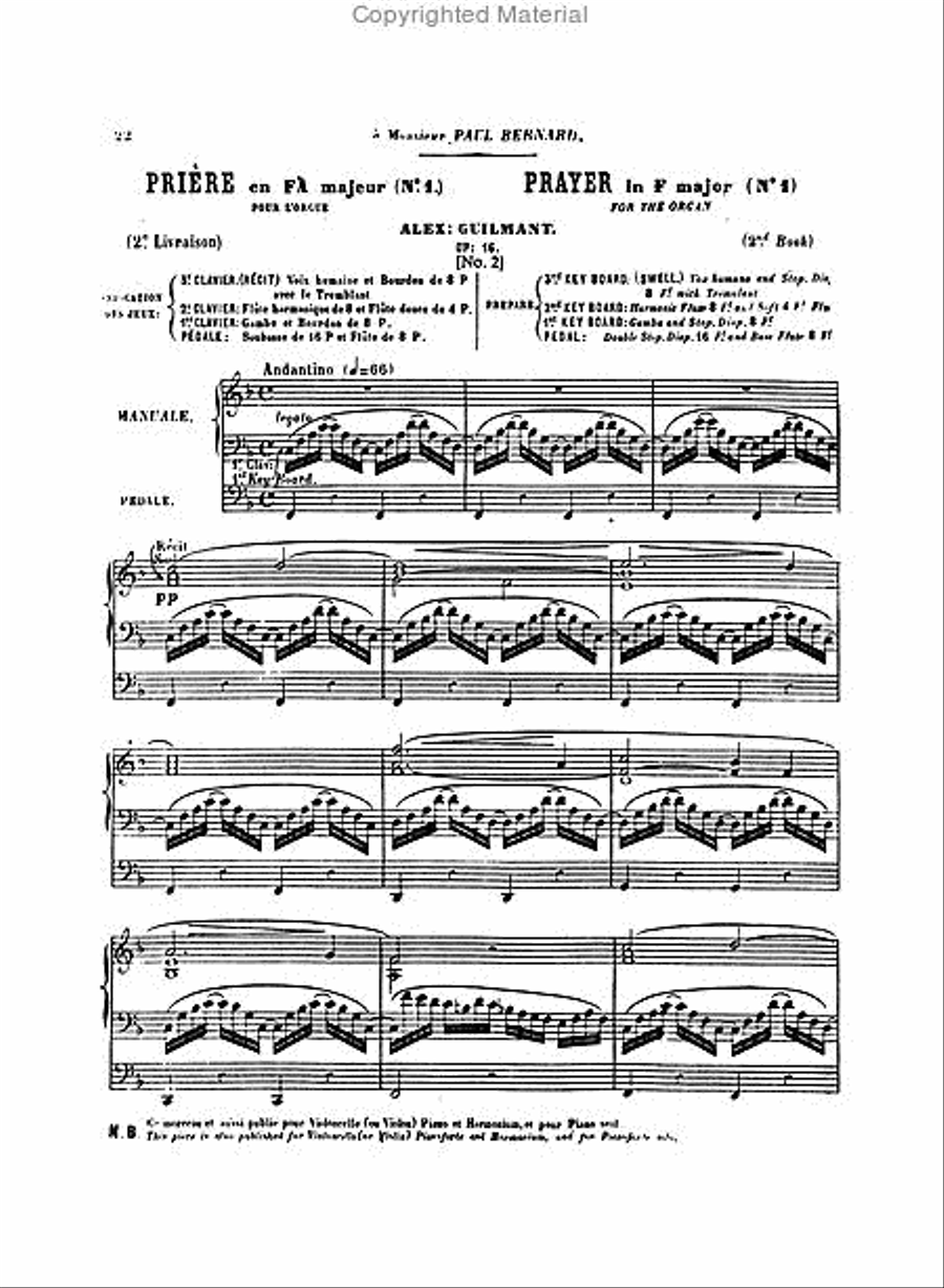 The Organ Music of Alexandre Guilmant, Volume 1 Organ scores gallery preview page 3