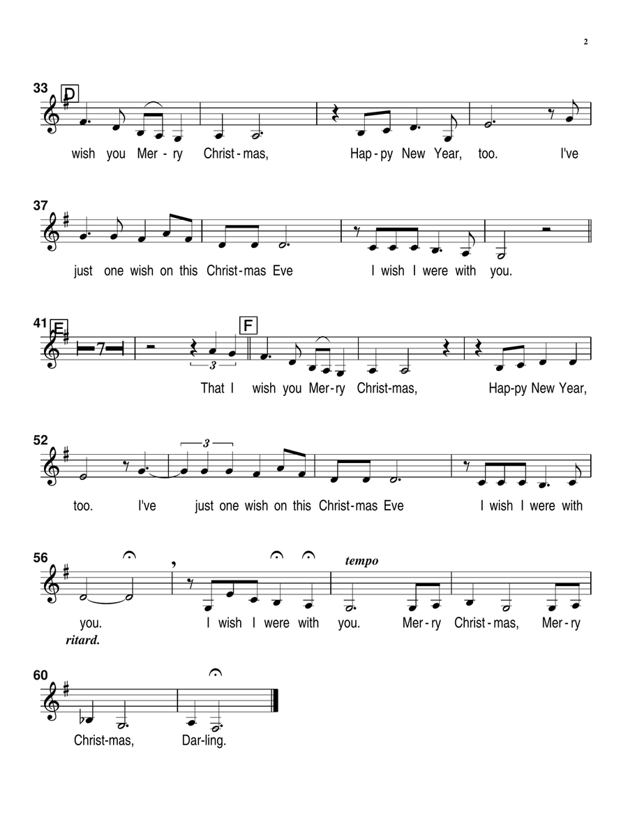 Merry Christmas, Darling Jazz Ensemble scores gallery preview page 3