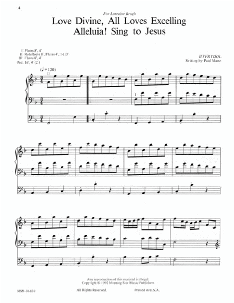 Improvisations on Great Hymns of Faith Organ scores gallery preview page 3