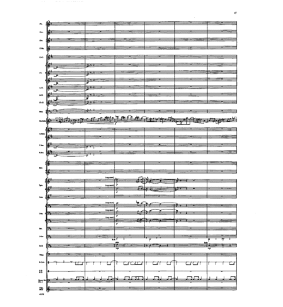 Concertino for Marimba and Winds Concert Band scores gallery preview page 45