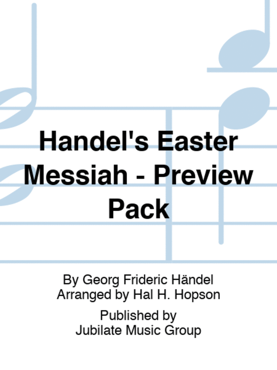 Handel's Easter Messiah - Preview Pack Easter scores gallery preview page 1