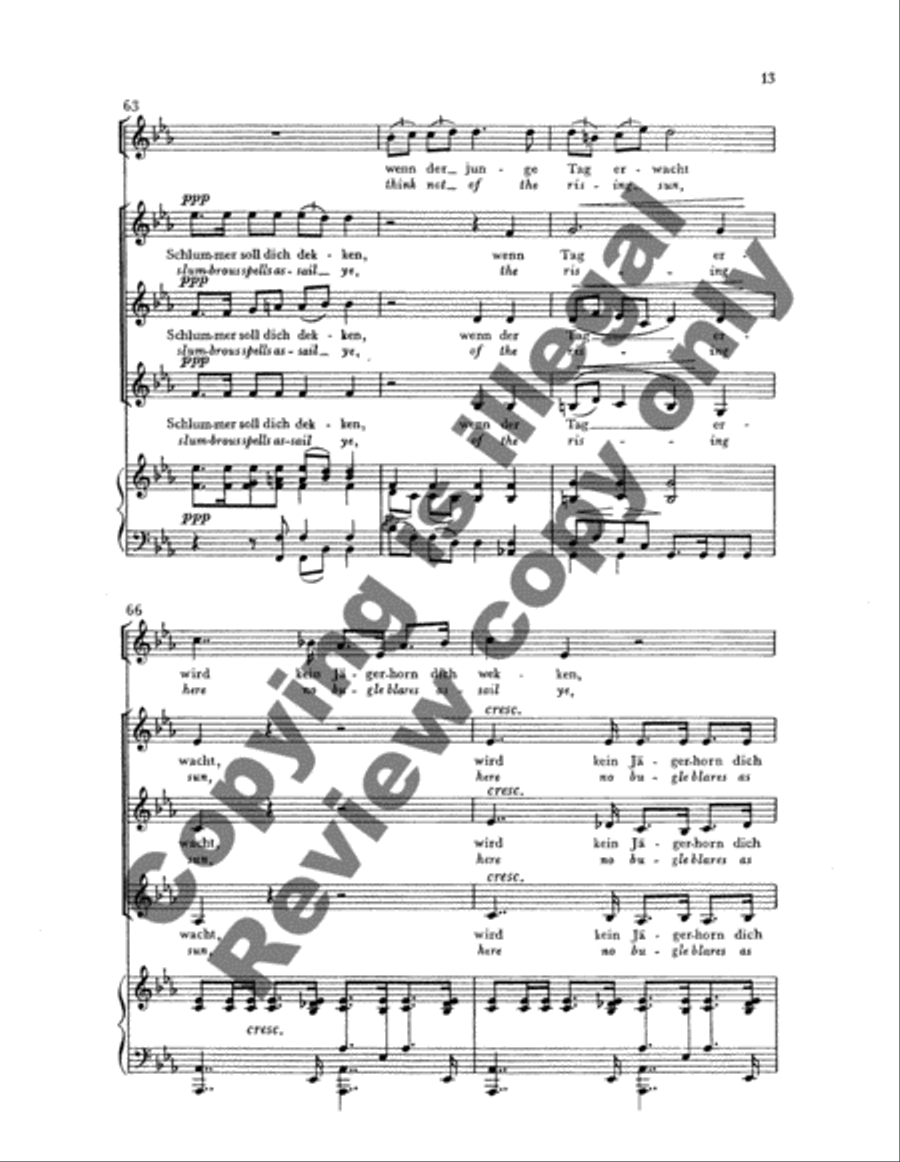 Ellen's Second Song (Ellens zweiter Gesang) SSA scores gallery preview page 15