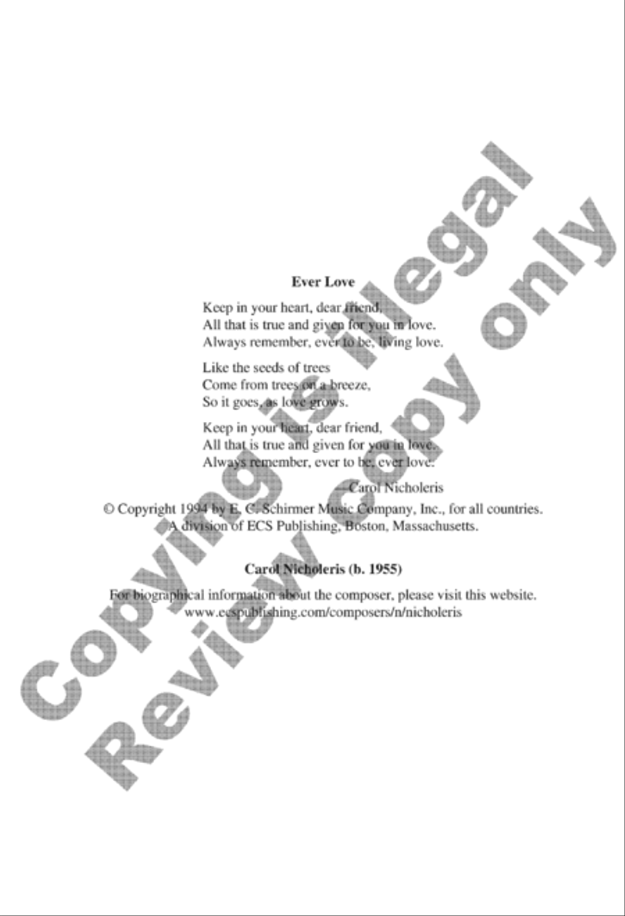 Ever Love Ever Love 4-Part scores gallery preview page 9