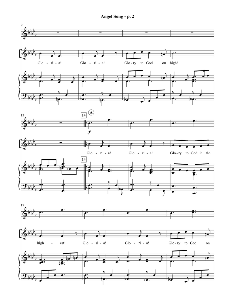 Angel Song Teacher Resource Unison Choir scores gallery preview page 4