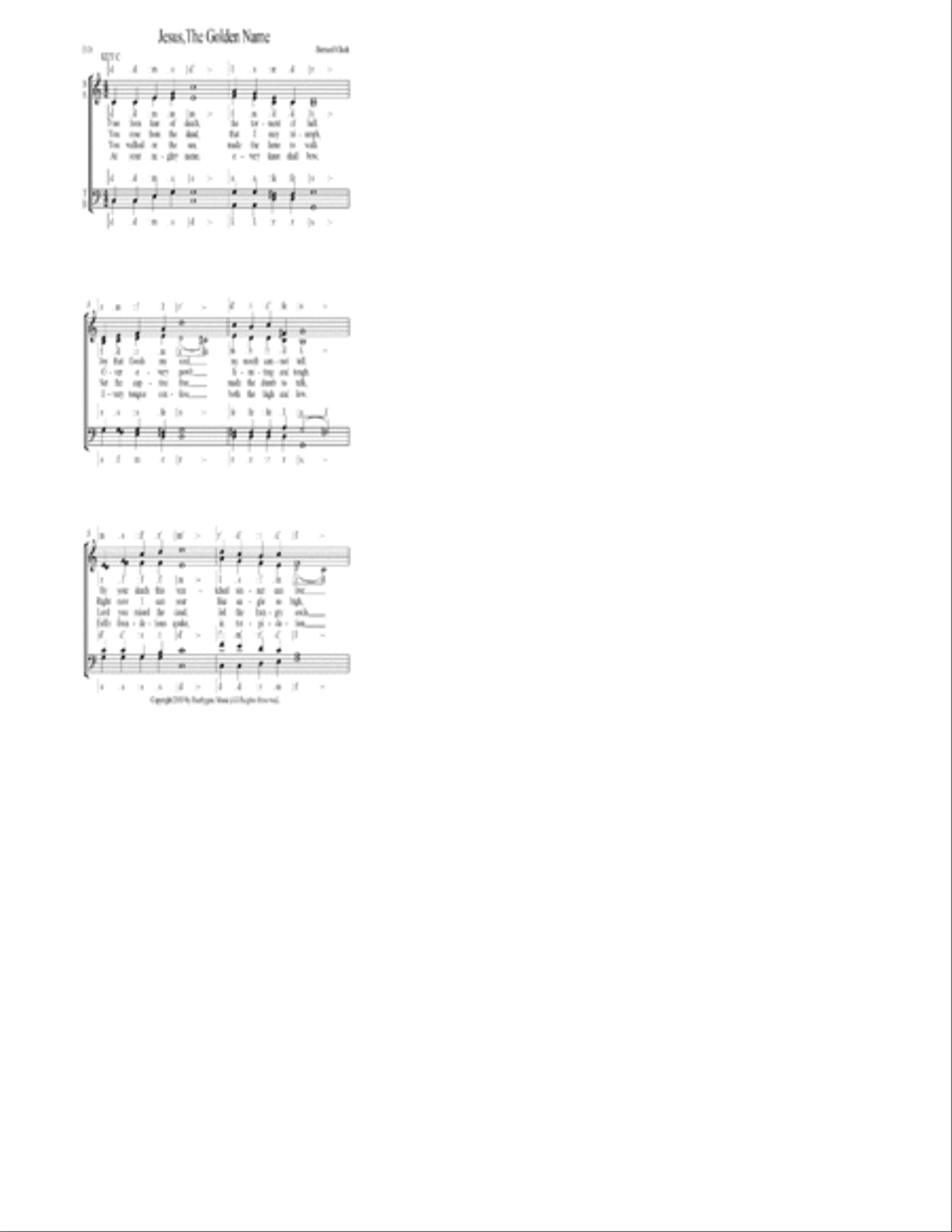 Jesus, The Golden Name Jesus, The Golden Name Small Ensemble scores gallery preview page 1