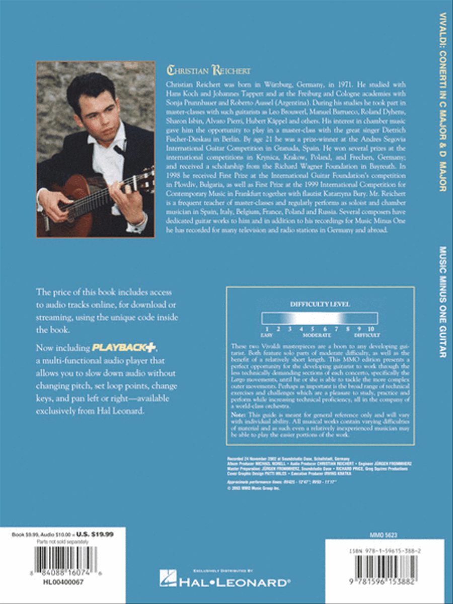 Vivaldi – Two Concerti for Guitar (Lute) & Orchestra: C Major, RV425 and D Major, RV93 Lute scores gallery preview page 5
