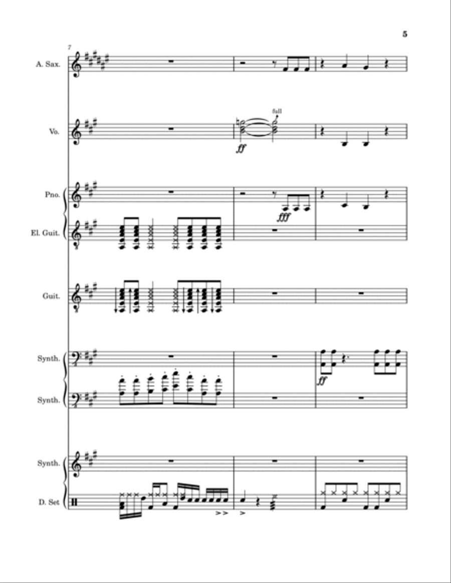 Red Wine Supernova Red Wine Supernova A Cappella scores gallery preview page 5
