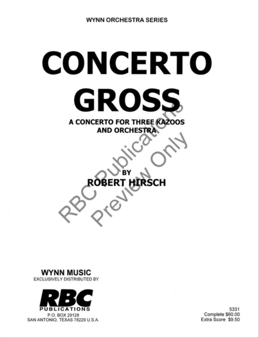 Concerto Gross Orchestra Full Orchestra scores gallery preview page 2