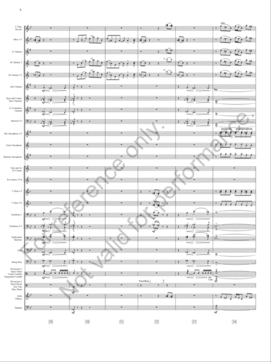 Emperata Overture Concert Band scores gallery preview page 9