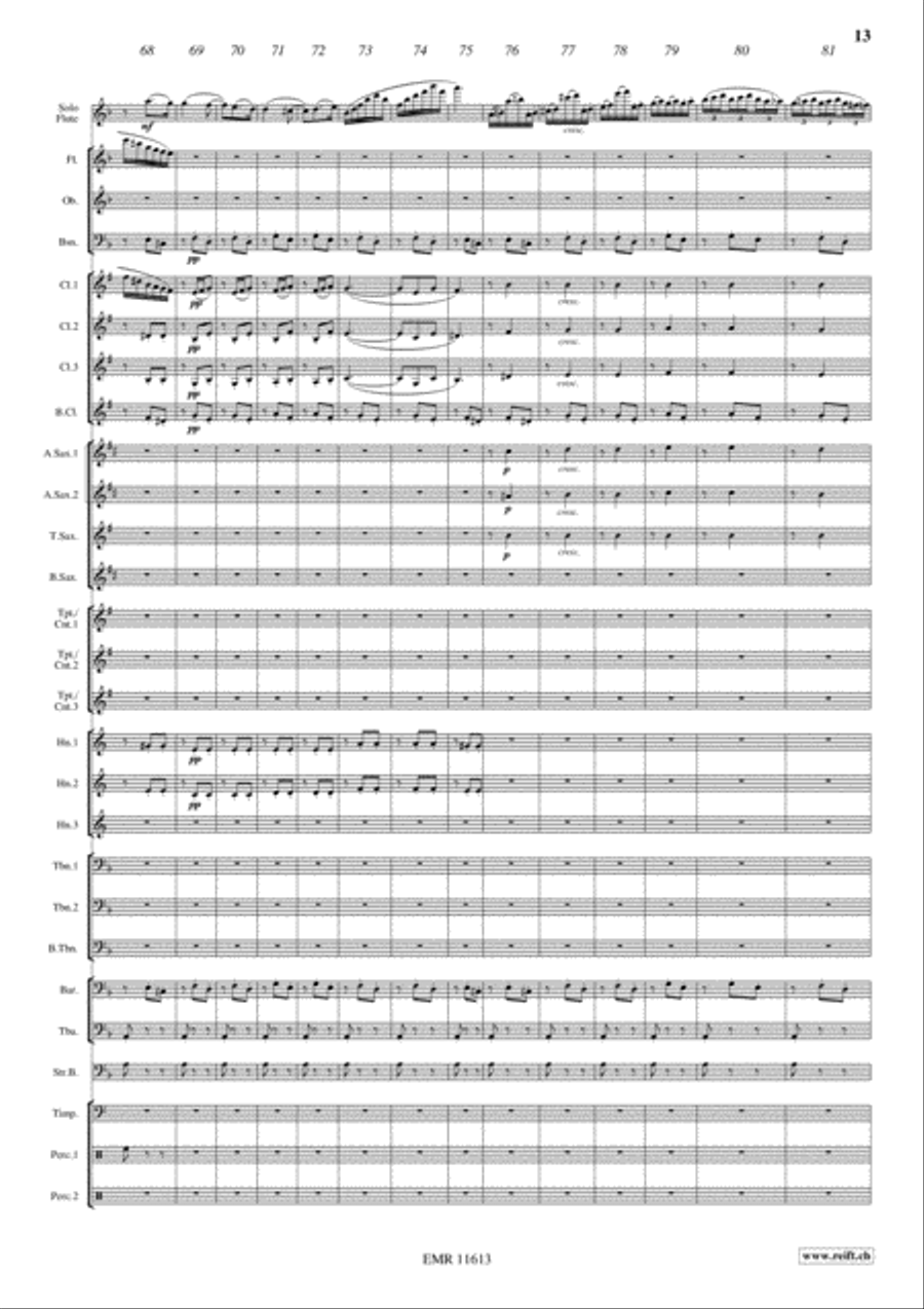 Carmen Fantasy Concert Band scores gallery preview page 14