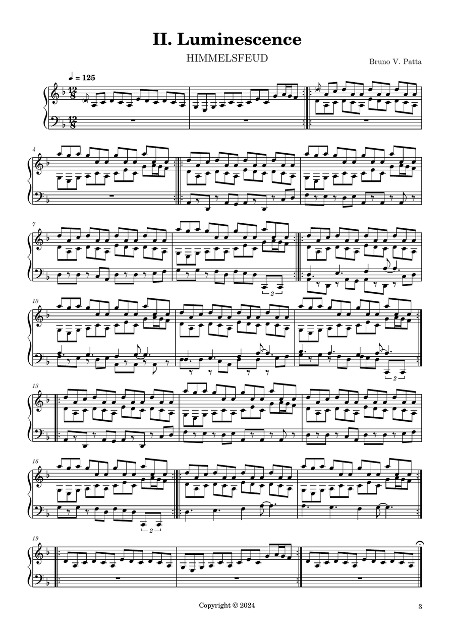 Himmelsfeud Himmelsfeud 1 Piano, 4-Hands scores gallery preview page 6
